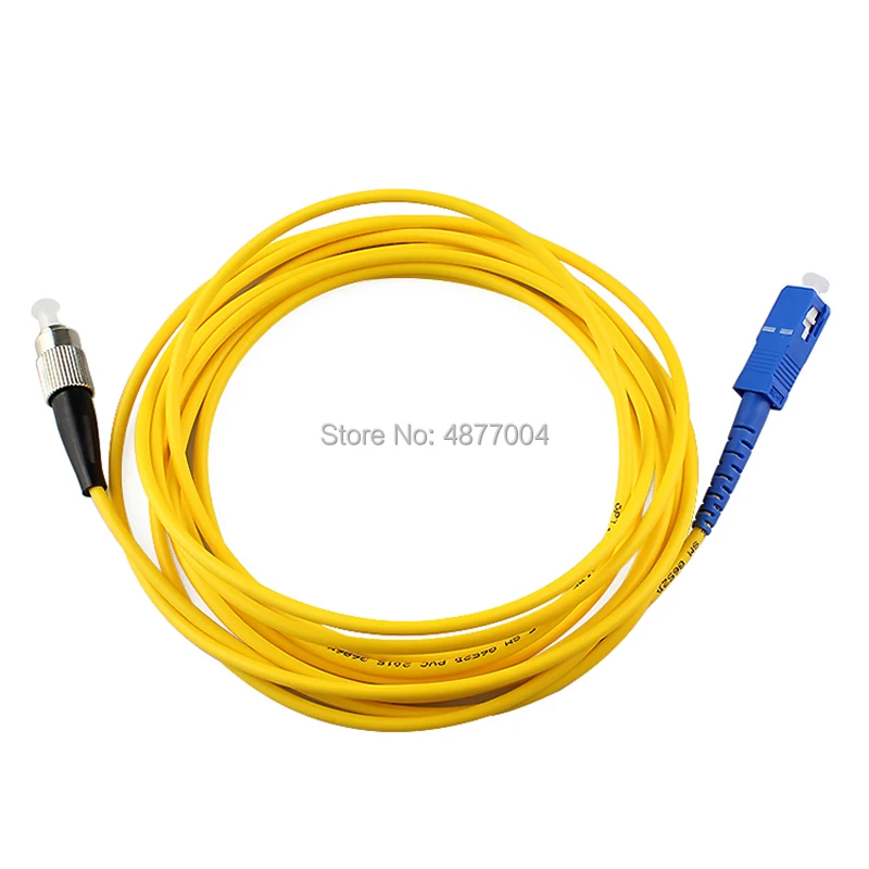 30 шт./лот LC UPC к SC Simplex 3 0 мм ПВХ одномодовый волоконный Соединительный кабель