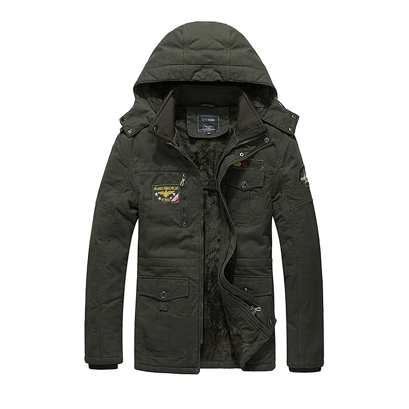 Winter Jackets Men Hooded Thick Fleece Coats Plus Size XXXXL Fur Collar Military Army Mans Jackets Windproof Parka New 2018
Winter Jackets Men Hooded Thick Fleece Coats Plus Size XXXXL Fur Collar Military Army Mans Jackets Windproof Parka New 2018