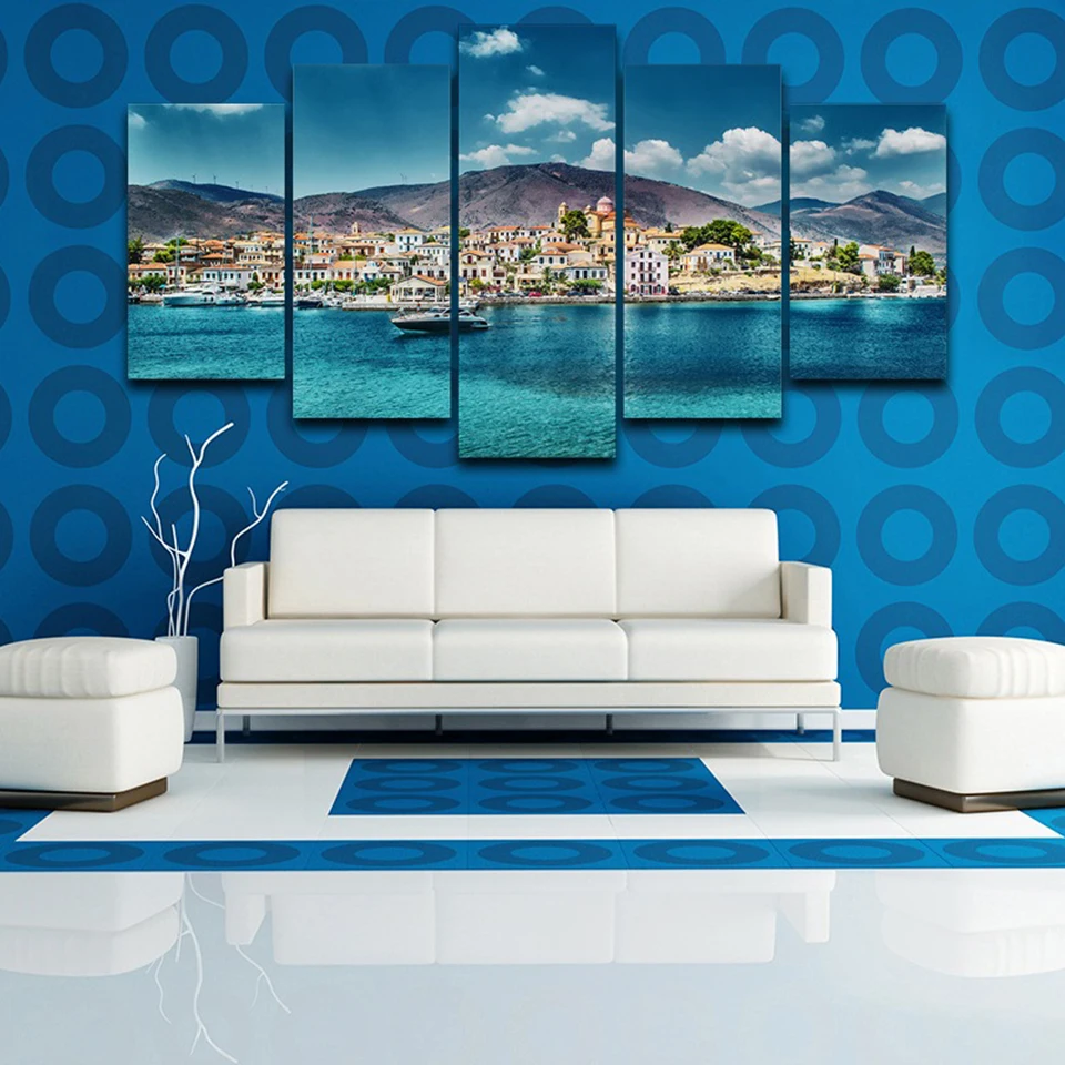 Wall Art Canvas Paintings Living Room Home Decor Framework 5 Pieces Seaside Town Landscape Pictures For Modern on Canvas Print
Wall Art Canvas Paintings Living Room Home Decor Framework 5 Pieces Seaside Town Landscape Pictures For Modern on Canvas Print