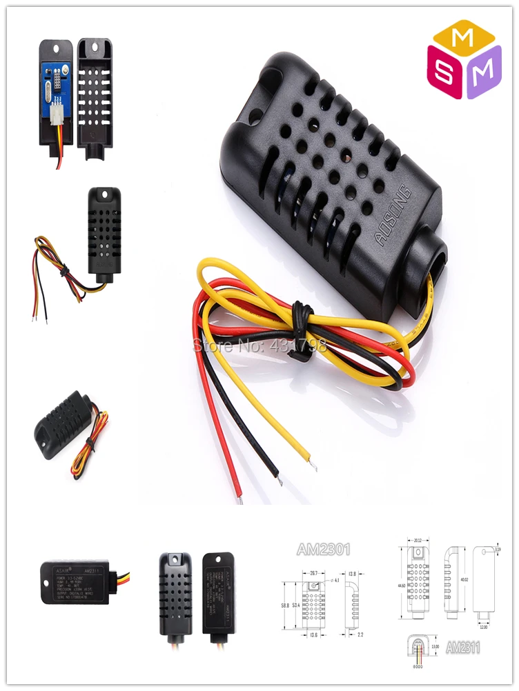 AM2301/AM2311 AIoT NetworK Digital type Temperature and humidity sensor High precision composite type Humidity sensitive
AM2301/AM2311 AIoT NetworK Digital type Temperature and humidity sensor High precision composite type Humidity sensitive