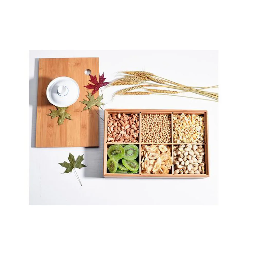 Wooden Japanese Living Room Bamboo 6 Grid Fruit Plate Wedding Candy Box Melon Snacks Dried Fruit Bowl Storage Box
Wooden Japanese Living Room Bamboo 6 Grid Fruit Plate Wedding Candy Box Melon Snacks Dried Fruit Bowl Storage Box