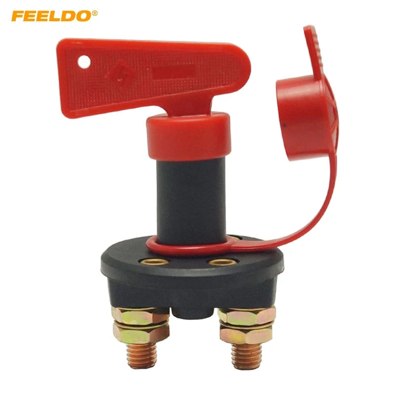 FEELDO DC12V-24V Car Truck Boat Battery Power Kill Switch Vehicle Cut Off Disconnect Isolator with Removable Key #FD5702
FEELDO DC12V-24V Car Truck Boat Battery Power Kill Switch Vehicle Cut Off Disconnect Isolator with Removable Key #FD5702