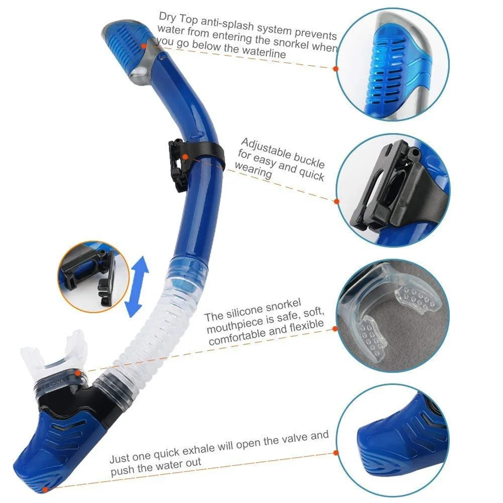 Silicone Swimming Snorkel Tube Mouthpiece Diving Breathing Snorkel Water Sports Diving Accessories
Silicone Swimming Snorkel Tube Mouthpiece Diving Breathing Snorkel Water Sports Diving Accessories