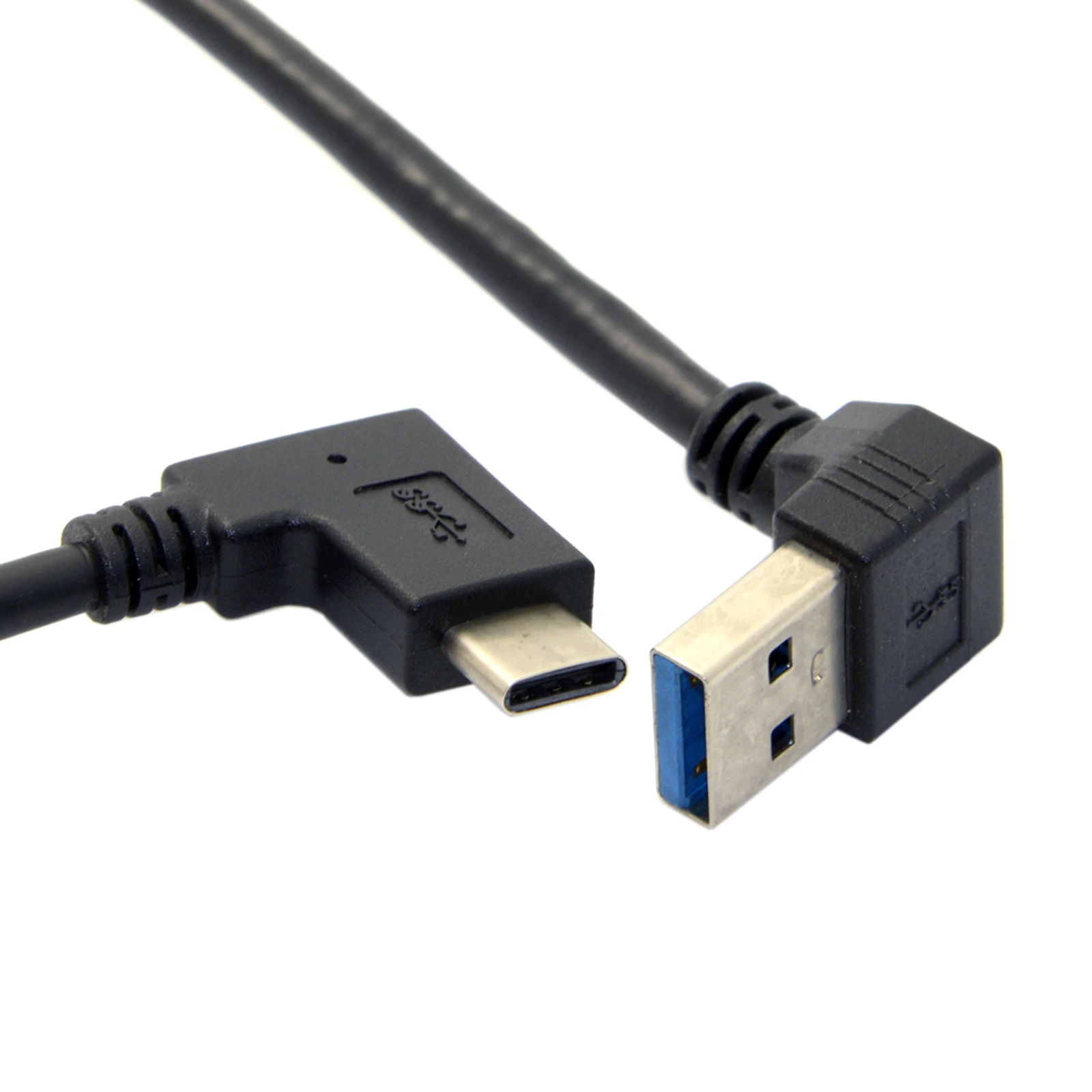 CYDZ Reversible USB-C USB 3.1 Type C Angled to 90 Degree Down Angled A Male Data Cable for Laptop & Tablet & Mobile Phone 30cm
CYDZ Reversible USB-C USB 3.1 Type C Angled to 90 Degree Down Angled A Male Data Cable for Laptop & Tablet & Mobile Phone 30cm