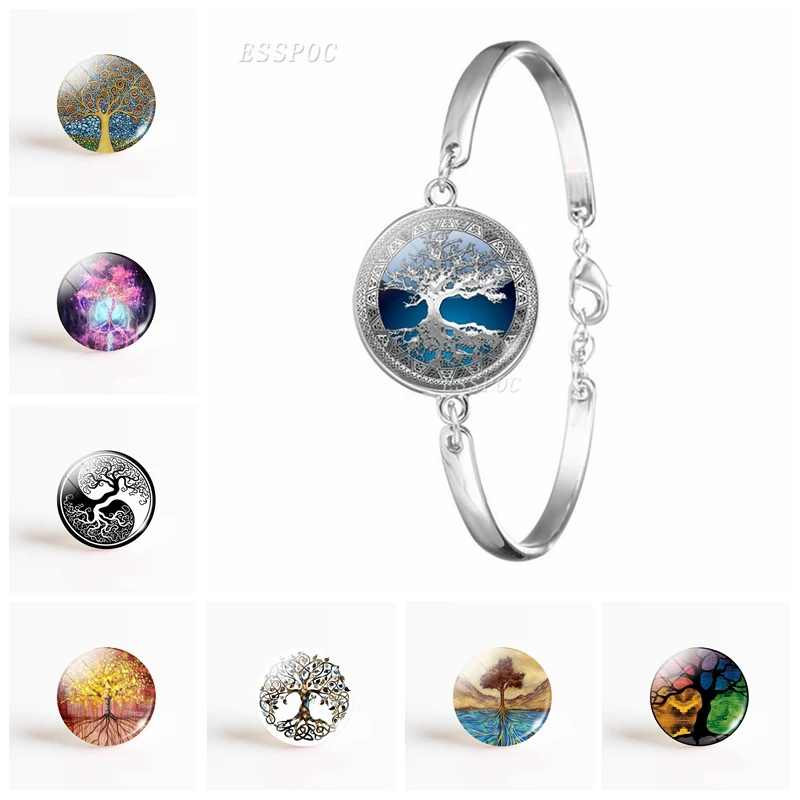 Tree Of Life Glass Cabochon Dome Jewelry SilverColour Metal Bracelet Vintage Handmade Gems Bangles Women Friend Gift Fashion
Tree Of Life Glass Cabochon Dome Jewelry SilverColour Metal Bracelet Vintage Handmade Gems Bangles Women Friend Gift Fashion