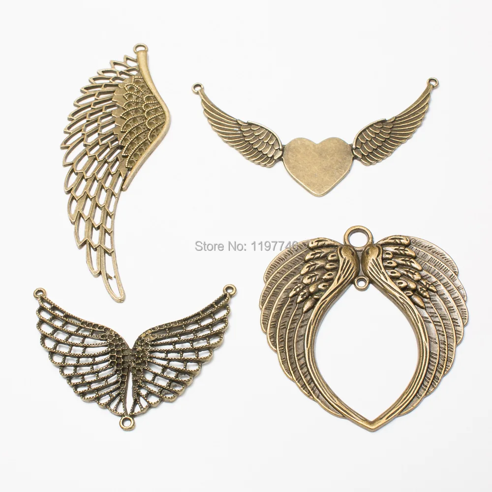 Gothic Vintage Double Angel Wings Pendant 2019 Bronze Plated Feather Metal Charms For Jewelry Necklace Jewelry Making Finding
Gothic Vintage Double Angel Wings Pendant 2019 Bronze Plated Feather Metal Charms For Jewelry Necklace Jewelry Making Finding