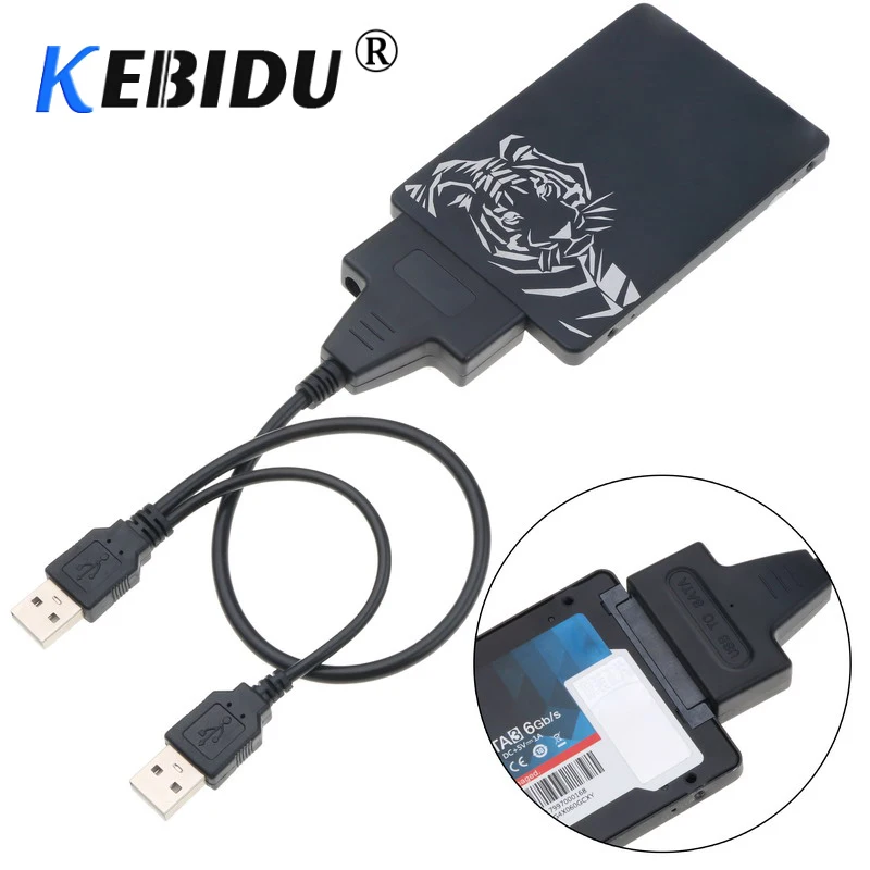 Kebidu USB 2.0 SATA 7+15Pin Adapter Converter Cable for 2.5inch HDD Laptop Hard Disk Disk Drive Computer Cables Connectors
Kebidu USB 2.0 SATA 7+15Pin Adapter Converter Cable for 2.5inch HDD Laptop Hard Disk Disk Drive Computer Cables Connectors