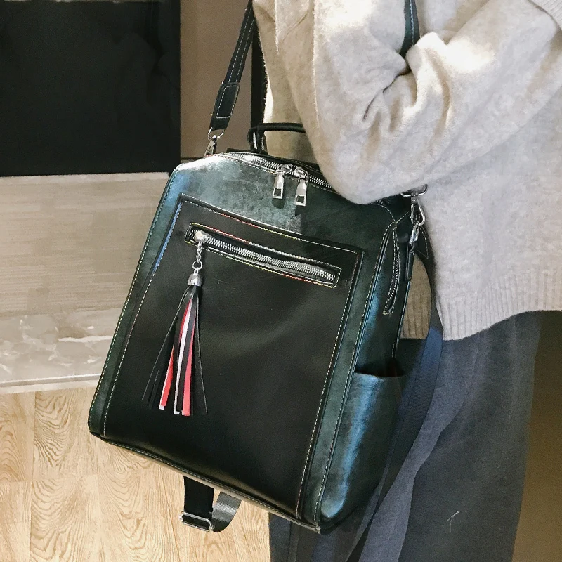 Large Women Vintage Leather Backpack Hand School Bags For Teenage Famous Brand Pu Backpack Female Tassel Shoulder Bag Mochila
Large Women Vintage Leather Backpack Hand School Bags For Teenage Famous Brand Pu Backpack Female Tassel Shoulder Bag Mochila