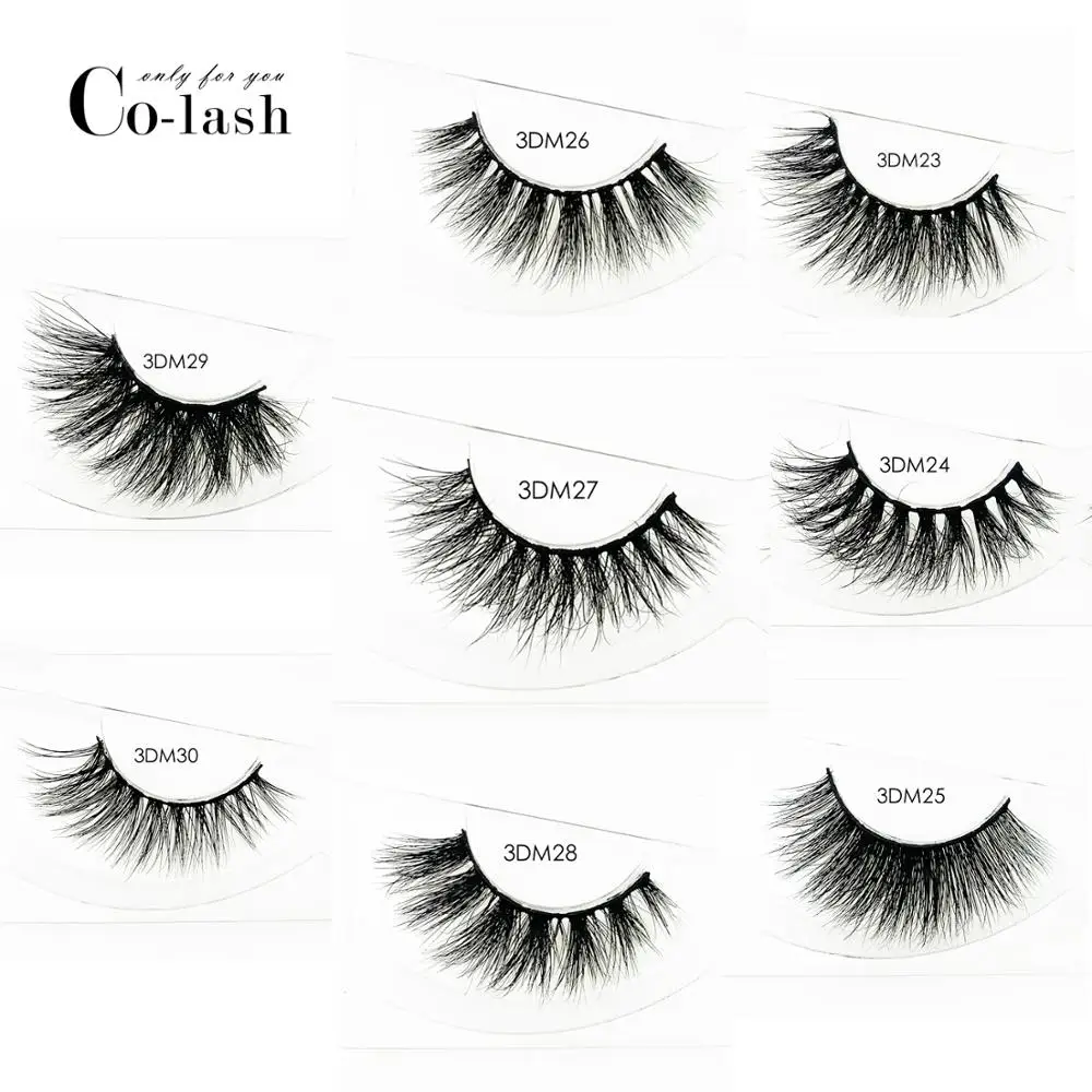 Ресницы Colash Eyelashes 3D Mink Lashes High Volume Handmade False Thick Full Strip Cruelty Free