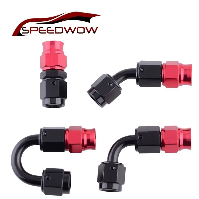 Алюминиевый фитинг SPEEDWOW AN3 из ПТФЭ адаптер 0/45/90/180 градусов топливный/поворотный