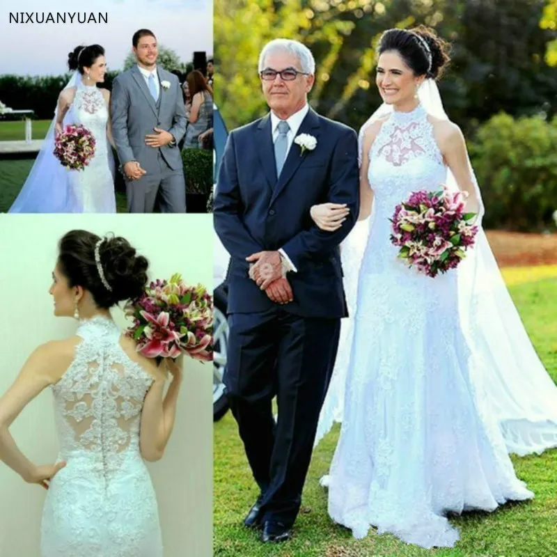 Beautiful Outdoor Country Mermaid White High Neck Wedding Dresses Lace Spring 2021 Plus Size Arabic Bridal Gown Vestido De Novia
Beautiful Outdoor Country Mermaid White High Neck Wedding Dresses Lace Spring 2021 Plus Size Arabic Bridal Gown Vestido De Novia