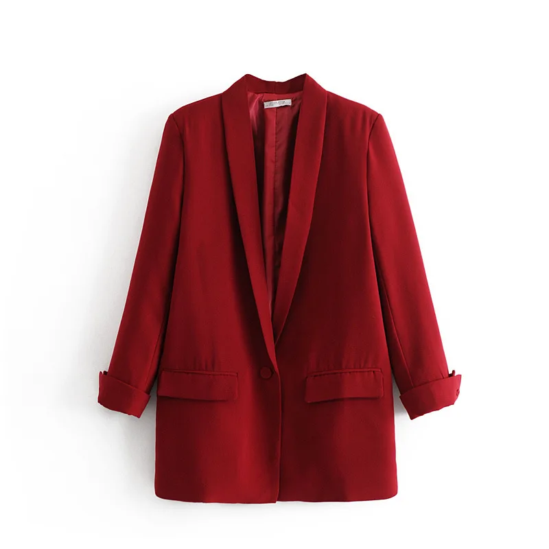 PEONFLY 2019 New Pattern Coat Notched Collar Spilt Sleeve Decoration Pocket Ladies Fashion Blazer
PEONFLY 2019 New Pattern Coat Notched Collar Spilt Sleeve Decoration Pocket Ladies Fashion Blazer