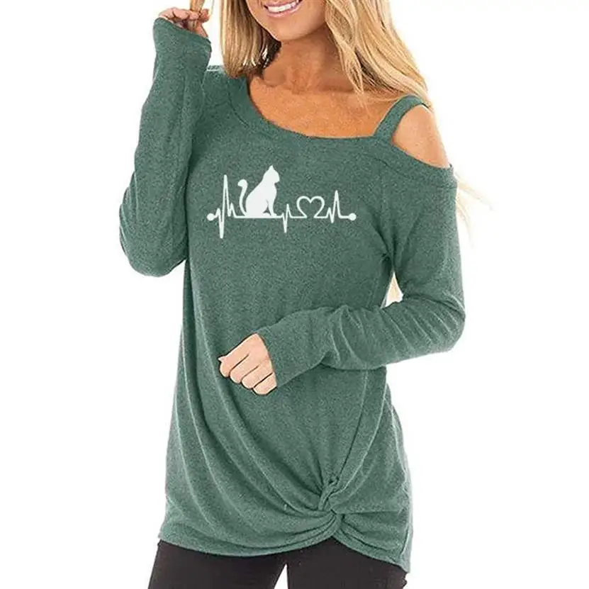 2021 New Fashion Cat Letters Print Long Sleeve Oblique Shoulder For Women Women Top Tumblr Summer Tops Graphic
2021 New Fashion Cat Letters Print Long Sleeve Oblique Shoulder For Women Women Top Tumblr Summer Tops Graphic