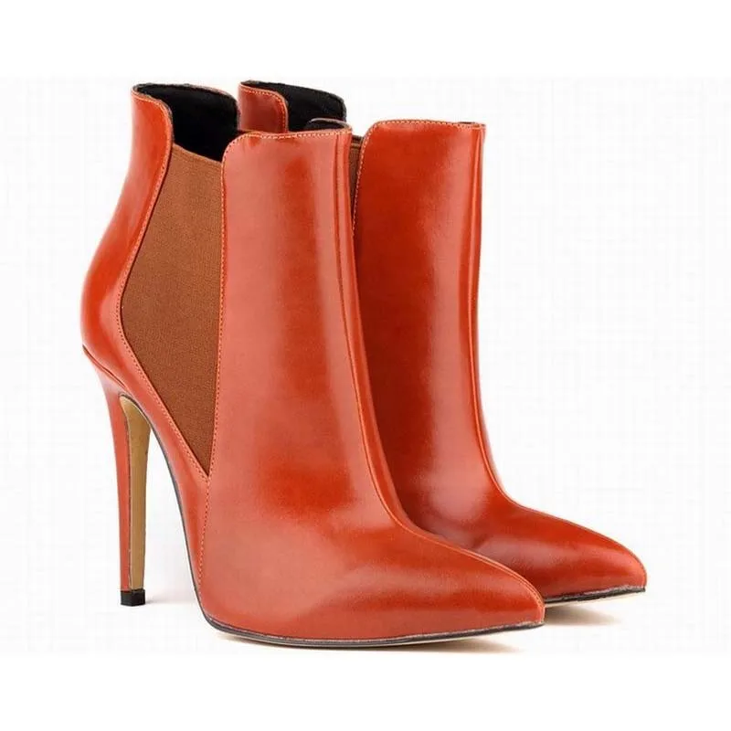 women sexy pointed toe thin high heel slip on ankle boots fashion ladies PU leather large size boots party wedding shoes 35-42
women sexy pointed toe thin high heel slip on ankle boots fashion ladies PU leather large size boots party wedding shoes 35-42