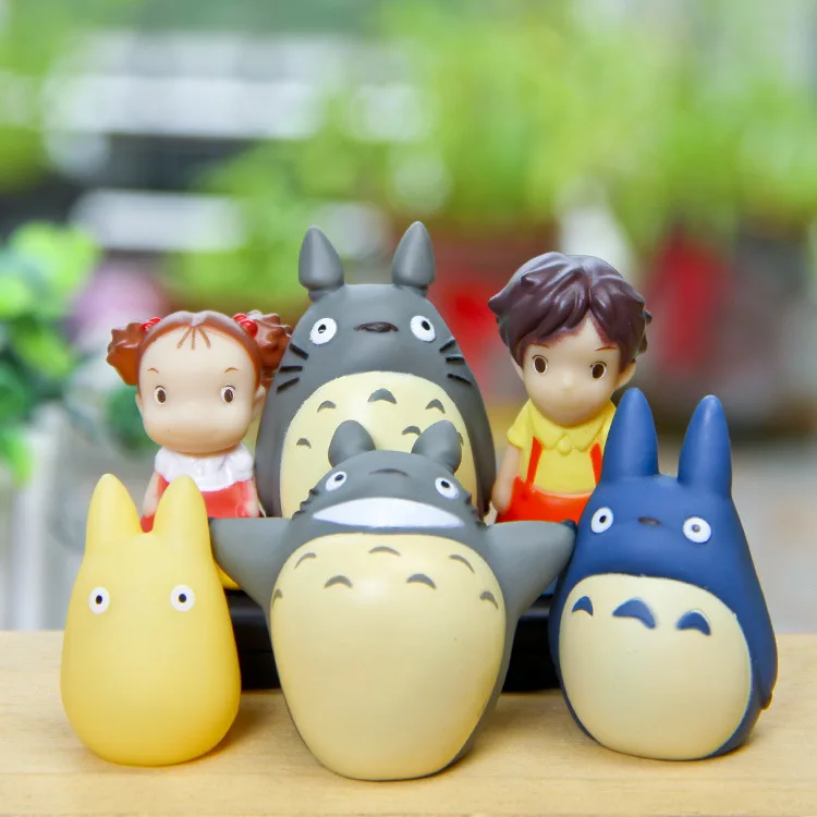 Фигурка Тоторо детские игрушки японская студия Ghibli Miyazaki Hayao аниме ПВХ мини набор