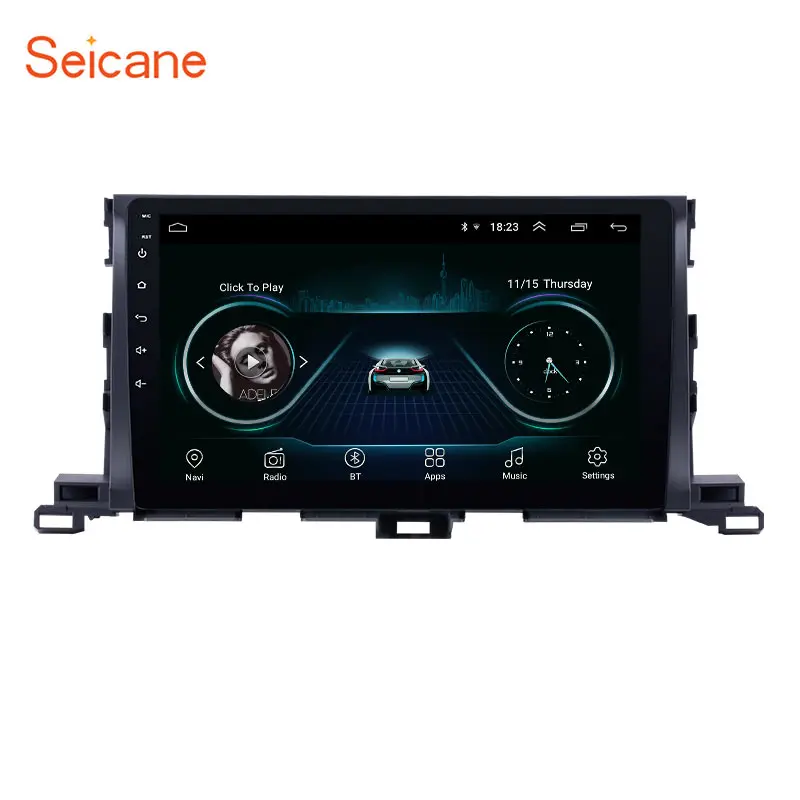 Seicane 10,1 дюймов для 2015 Toyota Highlander Android 9,1 GPS навигационная система 1024*600 сенсорный экран радио Bluetooth OBD2 DVR SWC
Seicane 10,1 дюймов для 2015 Toyota Highlander Android 9,1 GPS навигационная система 1024*600 сенсорный экран радио Bluetooth OBD2 DVR SWC