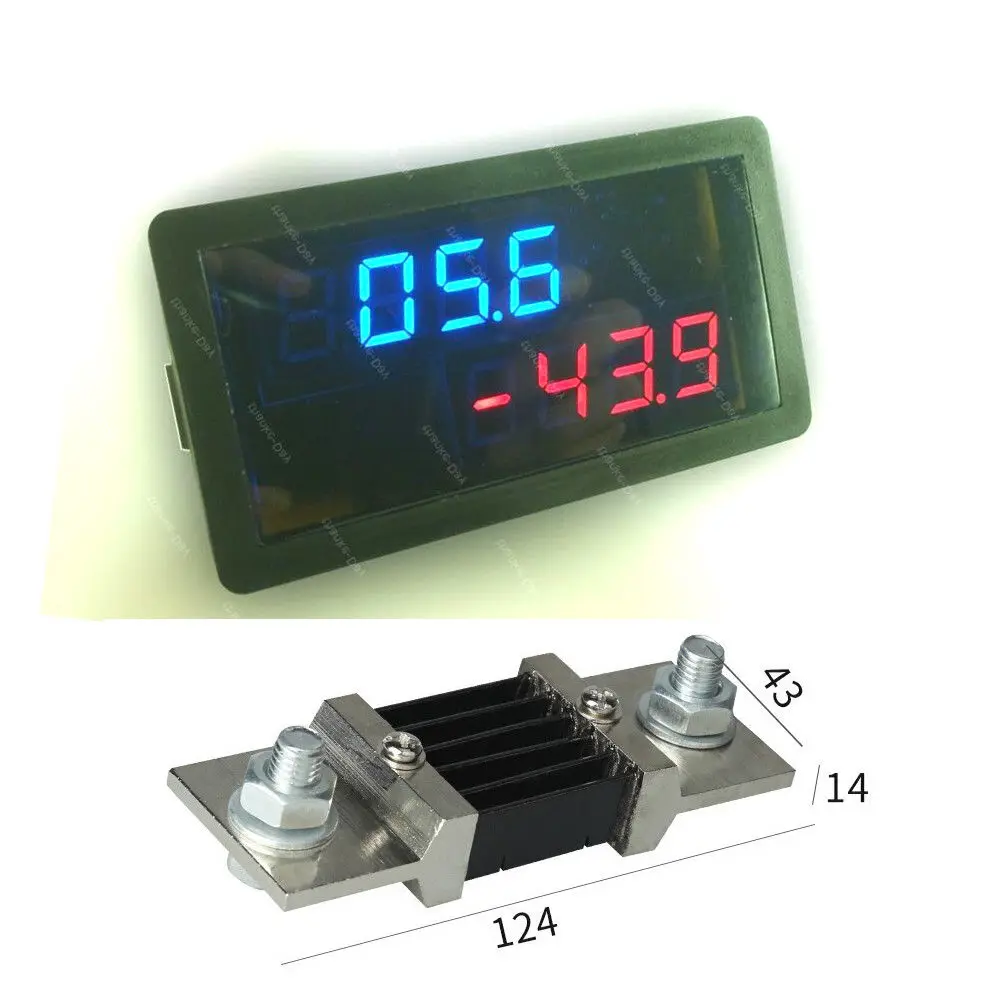 DYKB DC 20V +/- 500A двунаправленный ток цифровой Ампер Вольт Метр зарядка разрядка батареи монитор тест комбо метр + 500A шунт
DYKB DC 20V +/- 500A двунаправленный ток цифровой Ампер Вольт Метр зарядка разрядка батареи монитор тест комбо метр + 500A шунт