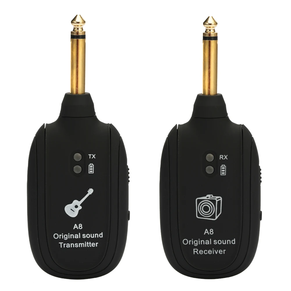 A8 UHF Wireless Guitar Transmitter Receiver Set 730mhz 50M Range for Electric Guitars Bass Violin
A8 UHF Wireless Guitar Transmitter Receiver Set 730mhz 50M Range for Electric Guitars Bass Violin