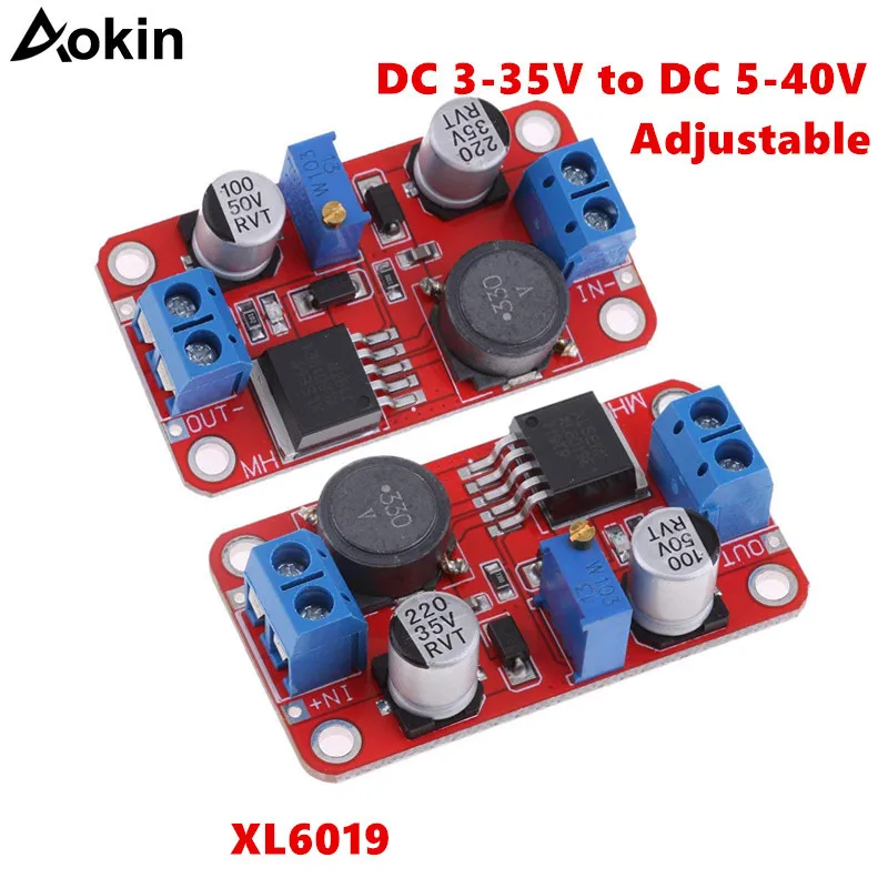 XL6019 step-up step-down Dc to Dc 3-35V to 5-40V Adjustable Converter Power Supply Module 5A Max Step Up Power Supply Converter
XL6019 step-up step-down Dc to Dc 3-35V to 5-40V Adjustable Converter Power Supply Module 5A Max Step Up Power Supply Converter
