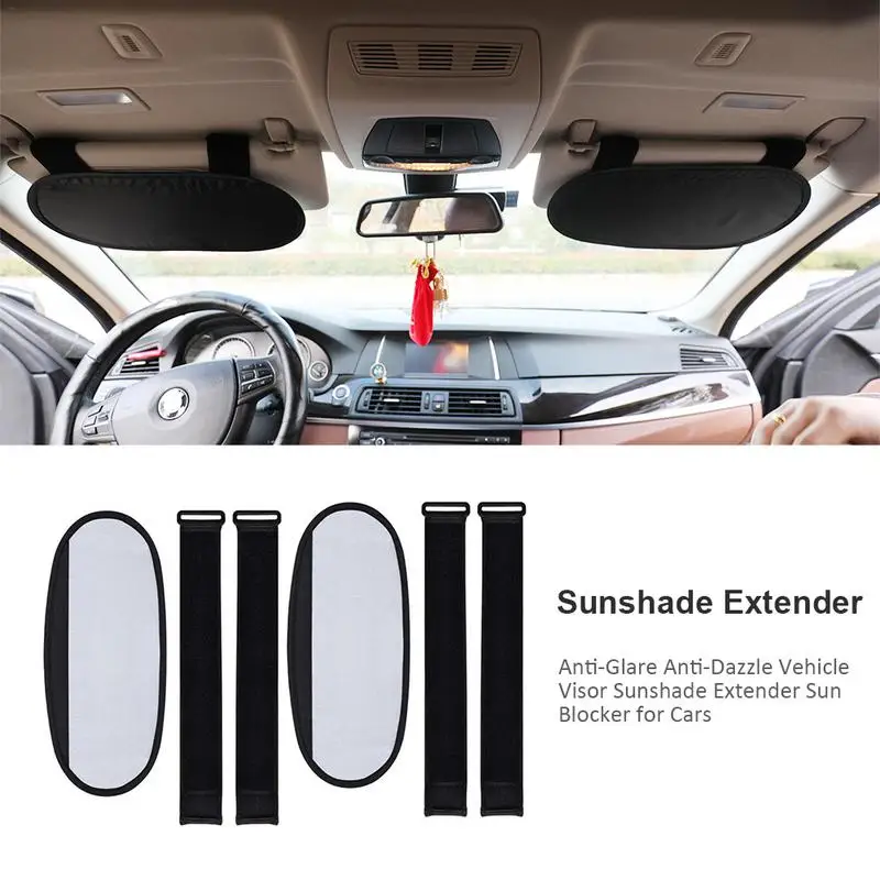 A Pair Vehicle Visor Sunshade Anti-Glare Anti-Dazzle Extender Sun Blocker For Cars Vans Trucks With Hook And Loop
A Pair Vehicle Visor Sunshade Anti-Glare Anti-Dazzle Extender Sun Blocker For Cars Vans Trucks With Hook And Loop