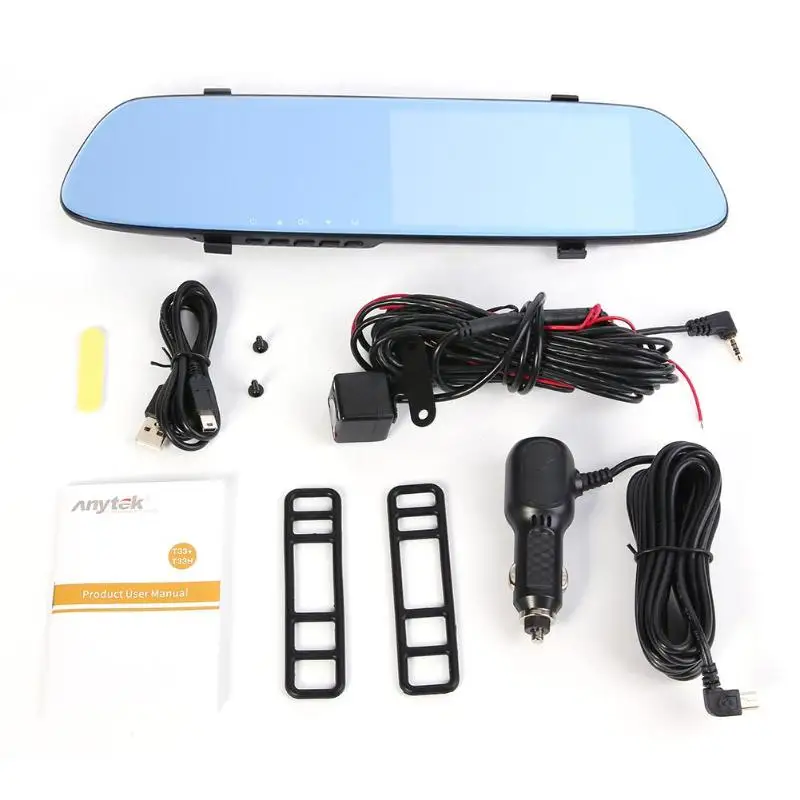 Anytek T33+ 5.0inch Car DVR Rearview Mirror Dashcam Camera 1080P Full HD Dual Lens Digital Video Recorder G-sensor ADAS Dash Cam
Anytek T33+ 5.0inch Car DVR Rearview Mirror Dashcam Camera 1080P Full HD Dual Lens Digital Video Recorder G-sensor ADAS Dash Cam