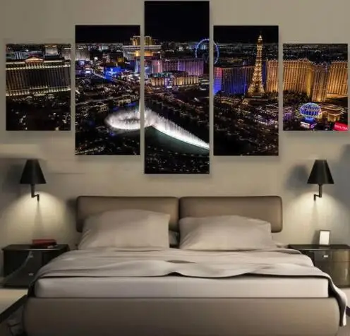Hot 5 Pieces Las Vegas City Canvas Prints Painting Canvas Wall Art Painting Home Decor 5 Panels Modular
Hot 5 Pieces Las Vegas City Canvas Prints Painting Canvas Wall Art Painting Home Decor 5 Panels Modular