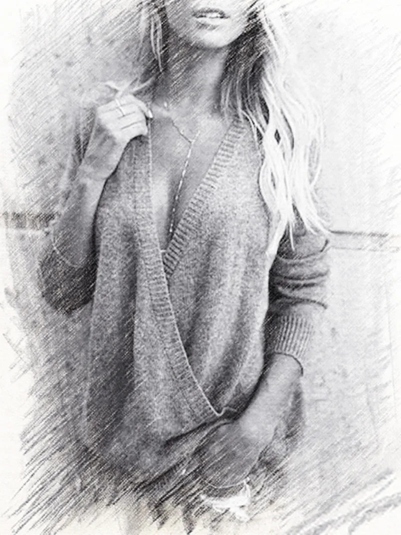 2018 Europe And America Autumn And Winter Hot Selling Amazon AliExpress Sweater V-neck Rabbit Hair Panel Cross-Foreign Trade Swe
2018 Europe And America Autumn And Winter Hot Selling Amazon AliExpress Sweater V-neck Rabbit Hair Panel Cross-Foreign Trade Swe