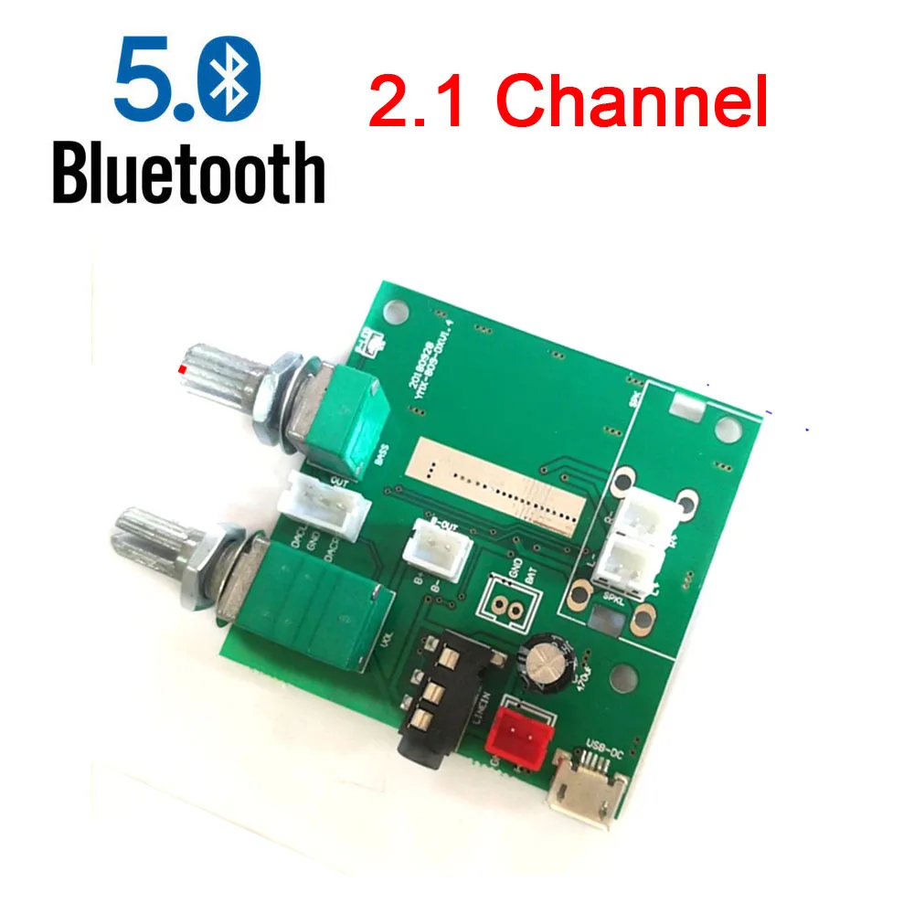 20 Вт Bluetooth 5 0 2 1 канальный 3D стерео усилитель аудио цифровой сабвуфер класса D