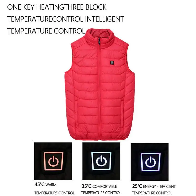 Electric Heated Vest Women USB Rechargeable Cotton Thermal Warm Fishing Hunting Hiking Vest Winter Heated Jacket M-5XL Size
Electric Heated Vest Women USB Rechargeable Cotton Thermal Warm Fishing Hunting Hiking Vest Winter Heated Jacket M-5XL Size