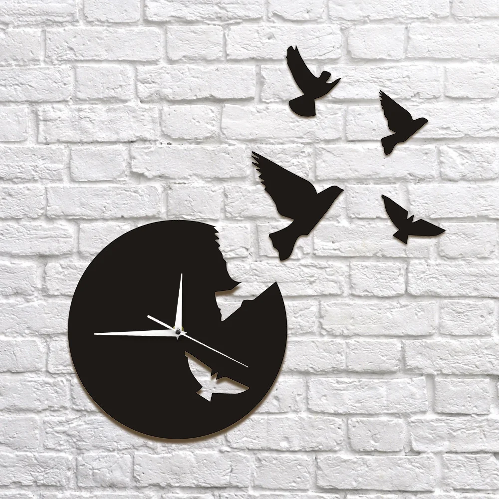 1Piece Creative 3D Wall Clock Modern Design Flying Bird Animal Clock Time Flies Wall Art Decor Unique Living Room Decoration
1Piece Creative 3D Wall Clock Modern Design Flying Bird Animal Clock Time Flies Wall Art Decor Unique Living Room Decoration