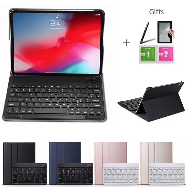 Removable Wireless Bluetooth Keyboard Case Stand Cover for iPad Pro 11 inch Tablet 2018
Removable Wireless Bluetooth Keyboard Case Stand Cover for iPad Pro 11 inch Tablet 2018