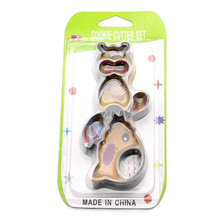 DIY Hand-made Biscuit Cutting Cake Stainless Steel Mould 6 Sets of Civet Cat Cartoon Stereo Die Biscuit Mould
DIY Hand-made Biscuit Cutting Cake Stainless Steel Mould 6 Sets of Civet Cat Cartoon Stereo Die Biscuit Mould
