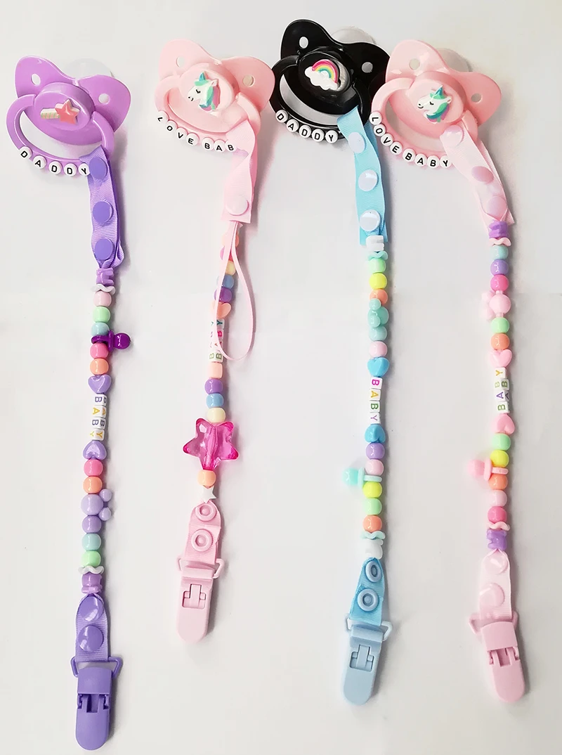 Ddlg Little Girl Baby Pacifier Clip Chain and Adult Baby Pacifier ABDL Dddy Dummy Pacifier Chain Clip Holder
Ddlg Little Girl Baby Pacifier Clip Chain and Adult Baby Pacifier ABDL Dddy Dummy Pacifier Chain Clip Holder