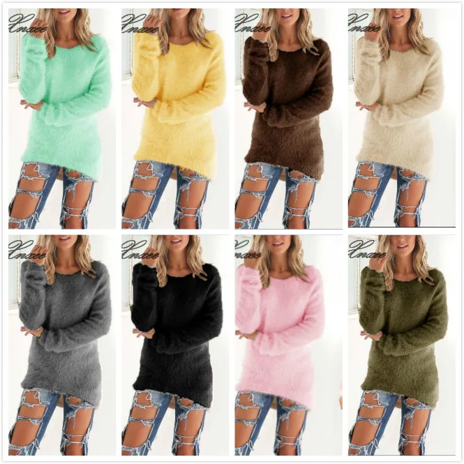 Pullovers 2020 Autumn Winter Women's O-Neck Sweater Female Hedging Loose Pullover Casual Solid Sweaters
Pullovers 2020 Autumn Winter Women's O-Neck Sweater Female Hedging Loose Pullover Casual Solid Sweaters