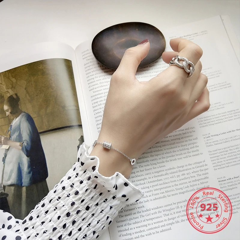 Factory Price 100% 925 Silver Fashion Concise Delicate Transfer Bracelets Fine Jewelry for Female
Factory Price 100% 925 Silver Fashion Concise Delicate Transfer Bracelets Fine Jewelry for Female