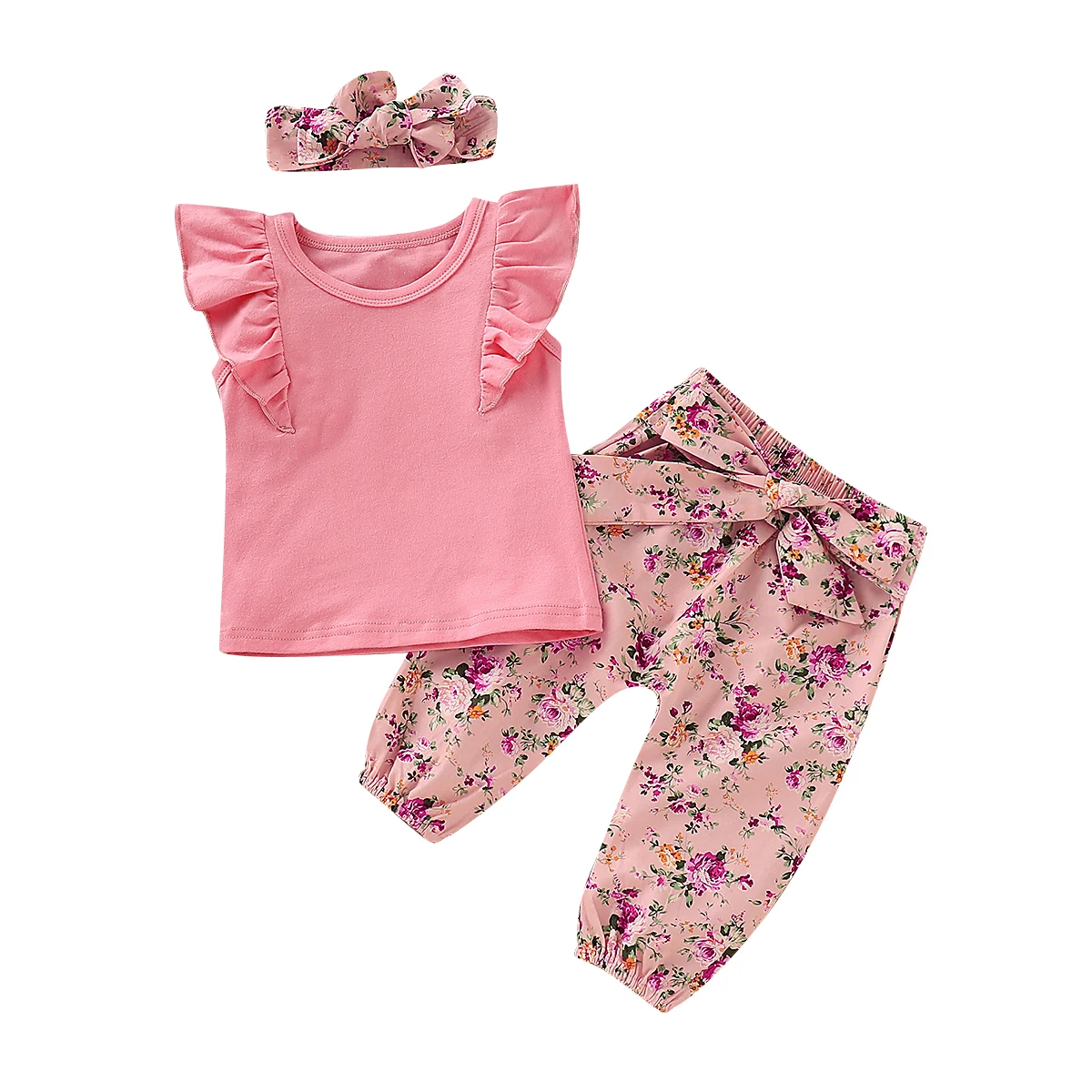 Baby Clothes Newborn Kid Baby Girl 3pcs Outfit Ruffle Top T Shirt Floral Pants Clothes Set Size 0-24M
Baby Clothes Newborn Kid Baby Girl 3pcs Outfit Ruffle Top T Shirt Floral Pants Clothes Set Size 0-24M