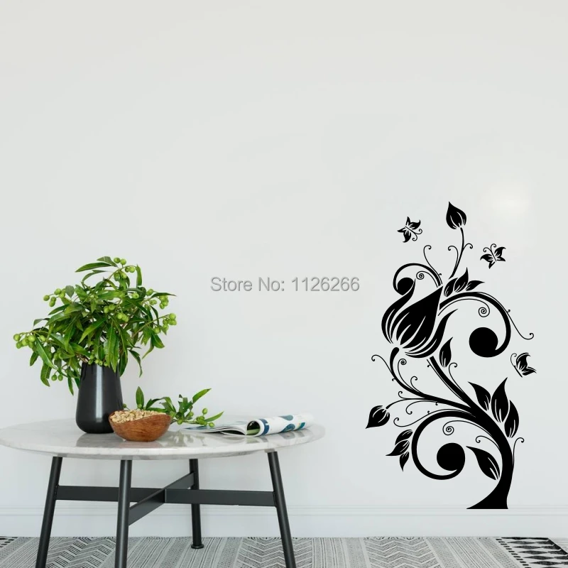 Butterfly Flower Vine Vinyl Removable Wall Stickers Tree Wall Art Decals Mural for Home Decor
Butterfly Flower Vine Vinyl Removable Wall Stickers Tree Wall Art Decals Mural for Home Decor