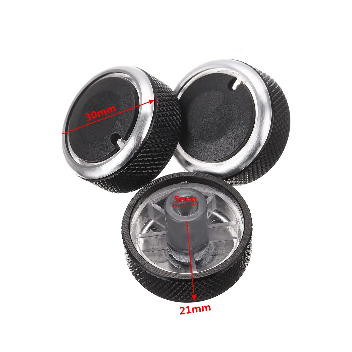 Durable 3Pcs Air Conditioning Heater Control Switch Knob Covers for Chevrolet Spark M100 M150 Chery QQ3 QQ6
Durable 3Pcs Air Conditioning Heater Control Switch Knob Covers for Chevrolet Spark M100 M150 Chery QQ3 QQ6