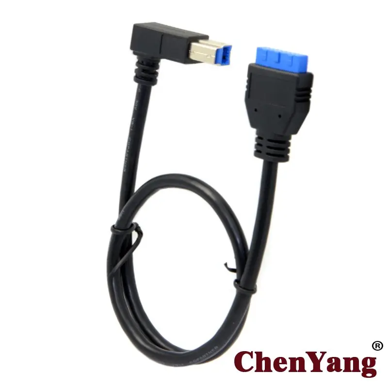 Chenyang 90 Degree Left angled USB 3.0 B Type Male to 3.0 Motherboard 19pin Header Cable 50cm
Chenyang 90 Degree Left angled USB 3.0 B Type Male to 3.0 Motherboard 19pin Header Cable 50cm