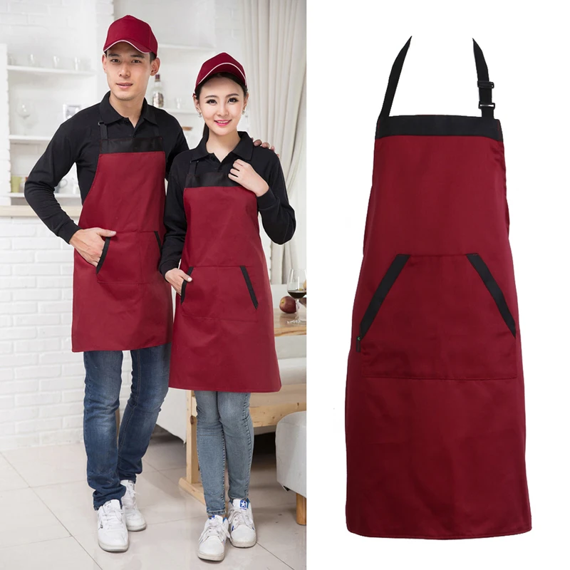 Black Red Kitchen Apron Chef Cooking Catering Halterneck Bib with 2 Pocket Sleeveless Aprons for Woman Men30
Black Red Kitchen Apron Chef Cooking Catering Halterneck Bib with 2 Pocket Sleeveless Aprons for Woman Men30