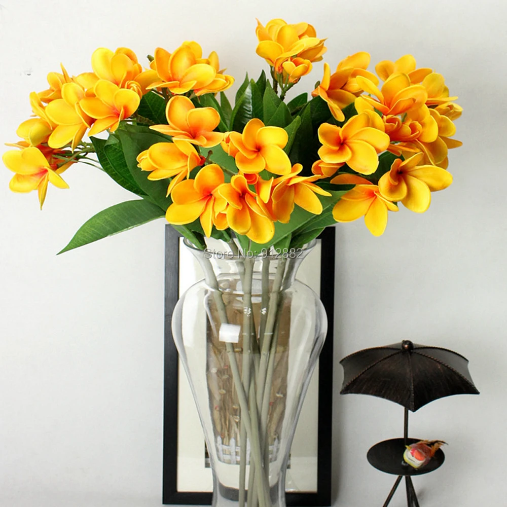 1 long stem Real Touch Artificial frangipane Flower Arrangement for Wedding Bouquet and Home Decor
1 long stem Real Touch Artificial frangipane Flower Arrangement for Wedding Bouquet and Home Decor