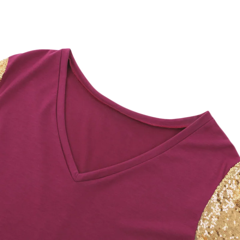 Women T Shirt Women Fashion Short Sleeves T-shirt Shining Sequined V Neck Tshirt Casual Tees Shirts Women Tops Streetwear
Women T Shirt Women Fashion Short Sleeves T-shirt Shining Sequined V Neck Tshirt Casual Tees Shirts Women Tops Streetwear