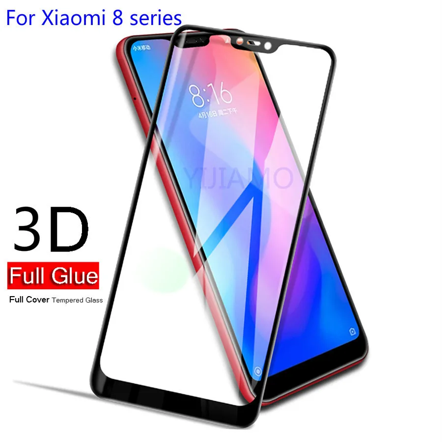 3D полное клейкое Покрытие Закаленное стекло для Xiaomi Pocophone F1 Mi 8 SE Lite A2 Защитная