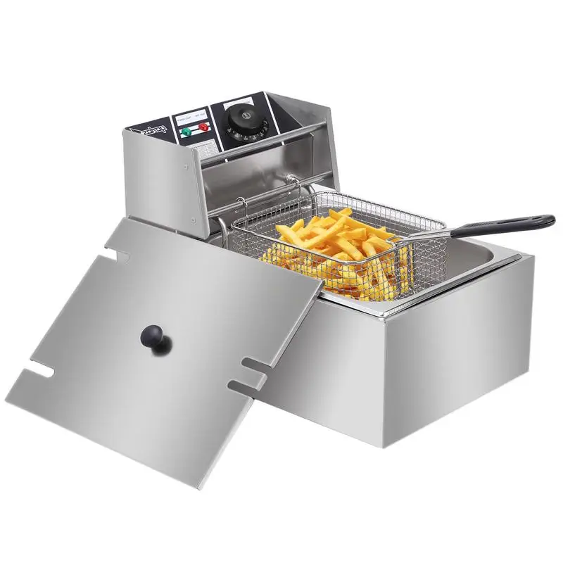 2500W MAX 6L Stainless Steel Single Cylinder Electric Fryer Perfect For Home And Commercial US Plug Kitchen Tools Dropshopping
2500W MAX 6L Stainless Steel Single Cylinder Electric Fryer Perfect For Home And Commercial US Plug Kitchen Tools Dropshopping