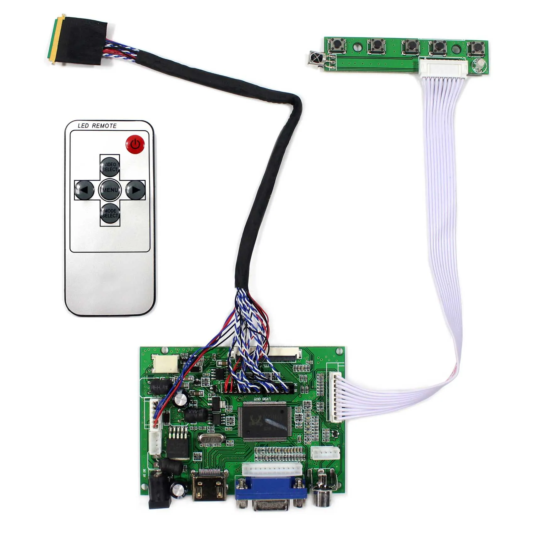 HD MI VGA 2AV LCD Controller Board For LVDS interface LCD (Leave you screen type name,we provide compatible controller kit)
HD MI VGA 2AV LCD Controller Board For LVDS interface LCD (Leave you screen type name,we provide compatible controller kit)