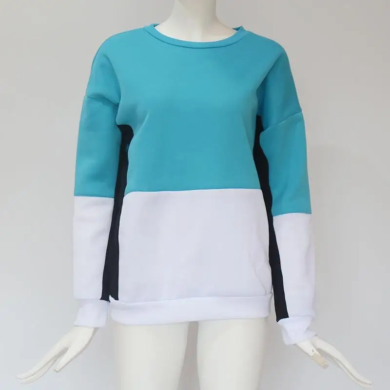 Long Sleeve Sweatshirt Women Casual Autumn Clothing Color Patchwork Pullovers Woolen Warm Round Neck Tops SJ336C
Long Sleeve Sweatshirt Women Casual Autumn Clothing Color Patchwork Pullovers Woolen Warm Round Neck Tops SJ336C