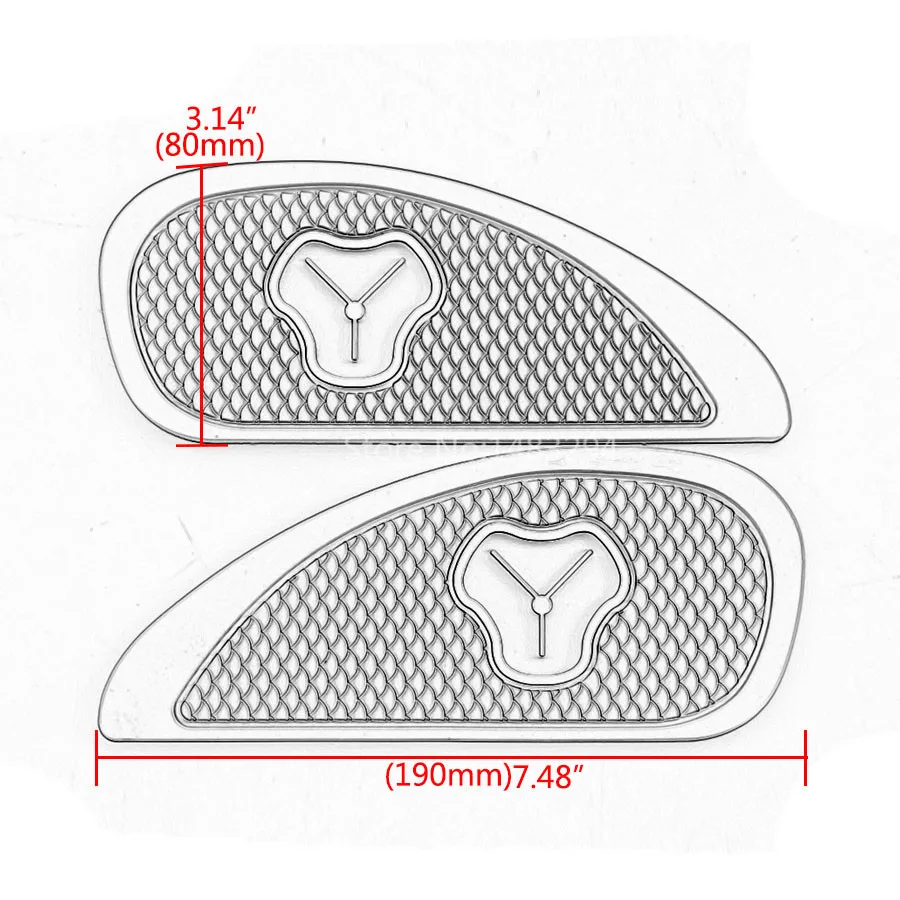 2 Pcs Fish Scale Style Motorcycle Fuel Tank Side Cover Sticker Scratchproof Rubber Universal
2 Pcs Fish Scale Style Motorcycle Fuel Tank Side Cover Sticker Scratchproof Rubber Universal