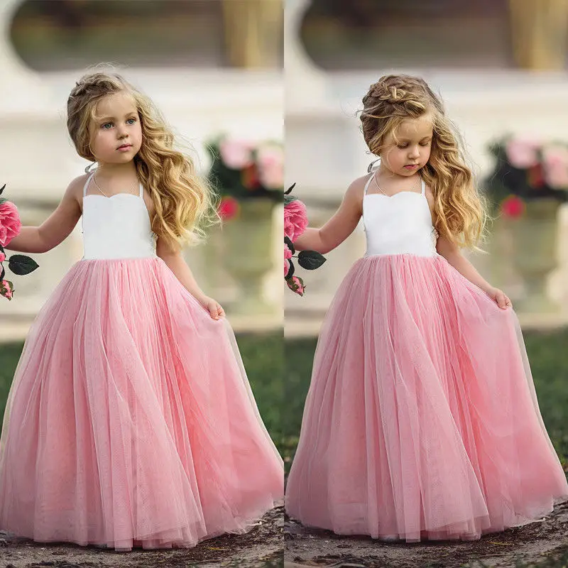 2019 Emmababy Cute 2-7Y Baby Girl Dress Princess Wedding Party Prom Birthday Tutu Dresses | Детская одежда и обувь