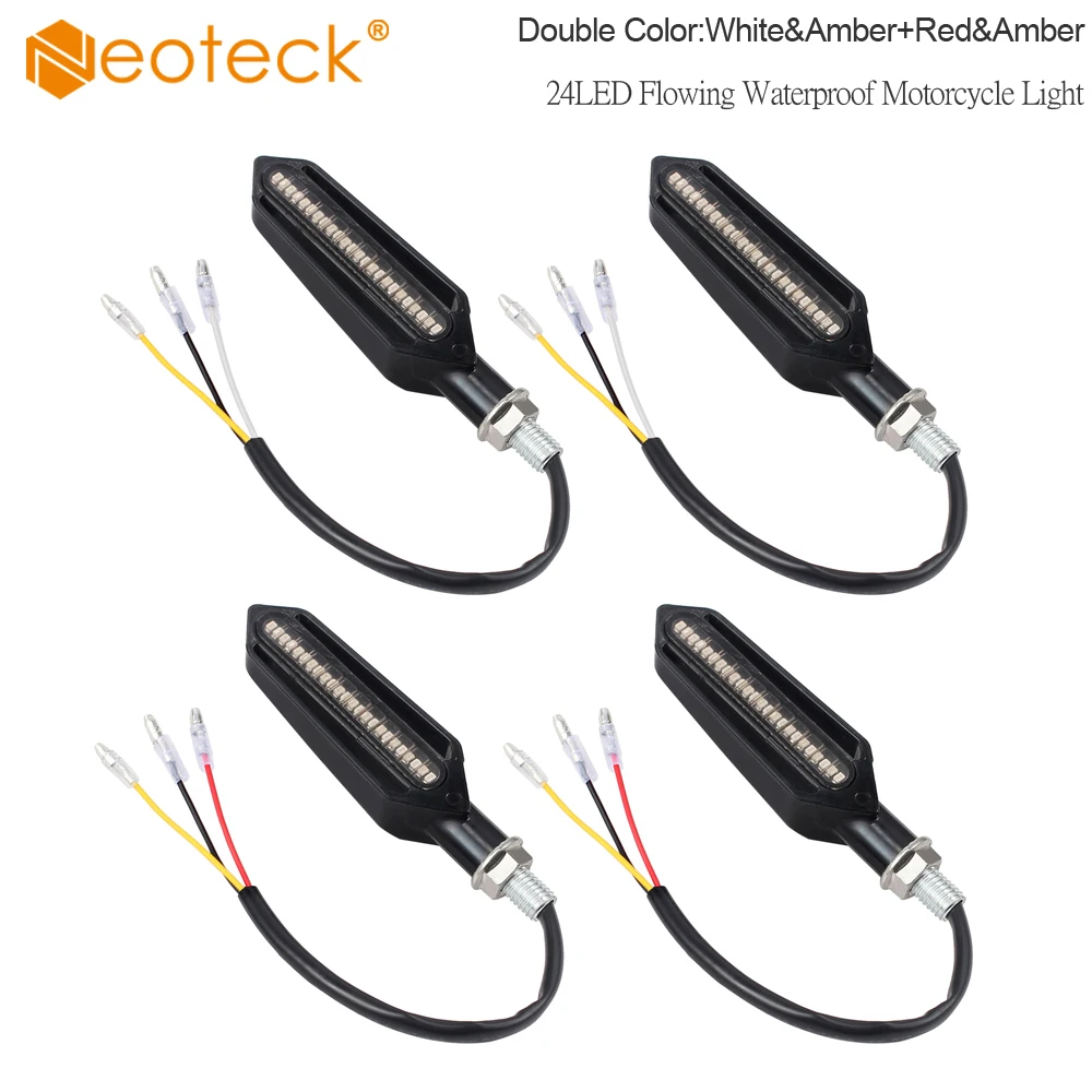 NEOTECK 4 шт. Универсальный 24 светодиосветодиодный двухцветный плавкий водонепроницаемый сигнал поворота мотоцикла индикатор поворота желтые...
NEOTECK 4 шт. Универсальный 24 светодиосветодиодный двухцветный плавкий водонепроницаемый сигнал поворота мотоцикла индикатор поворота желтые...