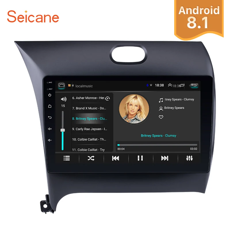 Seicane 9 "2Din Android 9. 0 1 + 16G 4-ядерный GPS головное устройство автомобильный радиоприемник мультимедийный плеер для KIA K3 CERATO FORTE 8,1 2013 2015 2014
Seicane 9 "2Din Android 9. 0 1 + 16G 4-ядерный GPS головное устройство автомобильный радиоприемник мультимедийный плеер для KIA K3 CERATO FORTE 8,1 2013 2015 2014